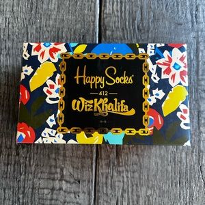 NIB Happy Socks x Wiz Khalifa Boxed Set of 3 Size 8-12 Shoe Size